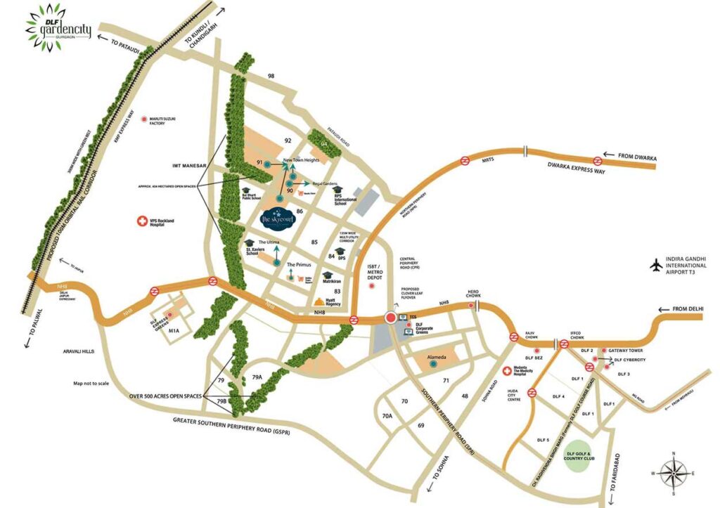 Dlf Skycourt Location Map