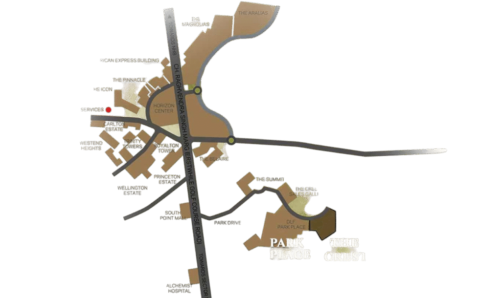Dlf Park Place Location Map